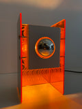 Myra Orange white - engraved