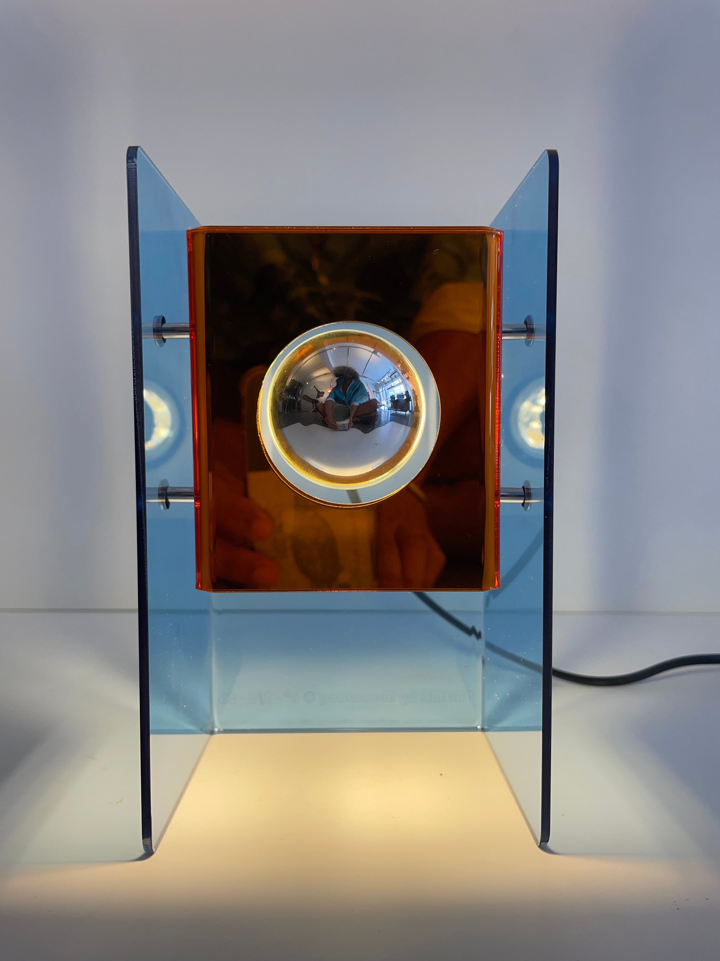Myra Acrylic Blue orange glass