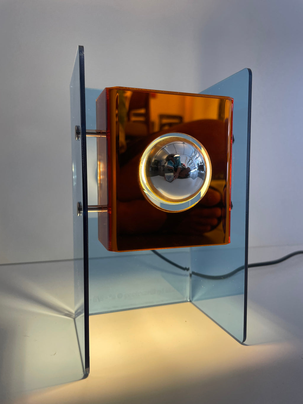 Myra Acrylic Blue orange glass