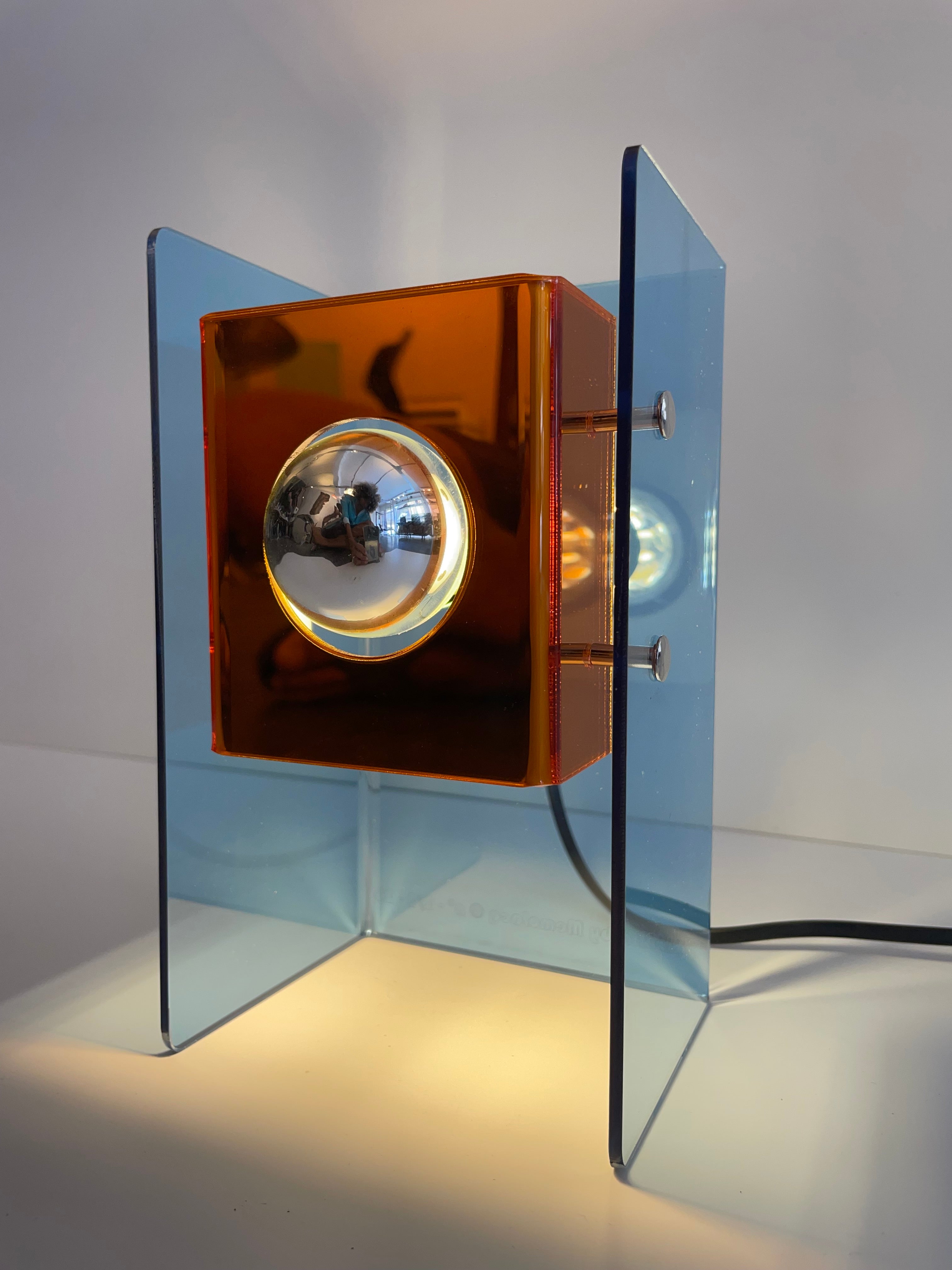 Myra Acrylic Blue orange glass