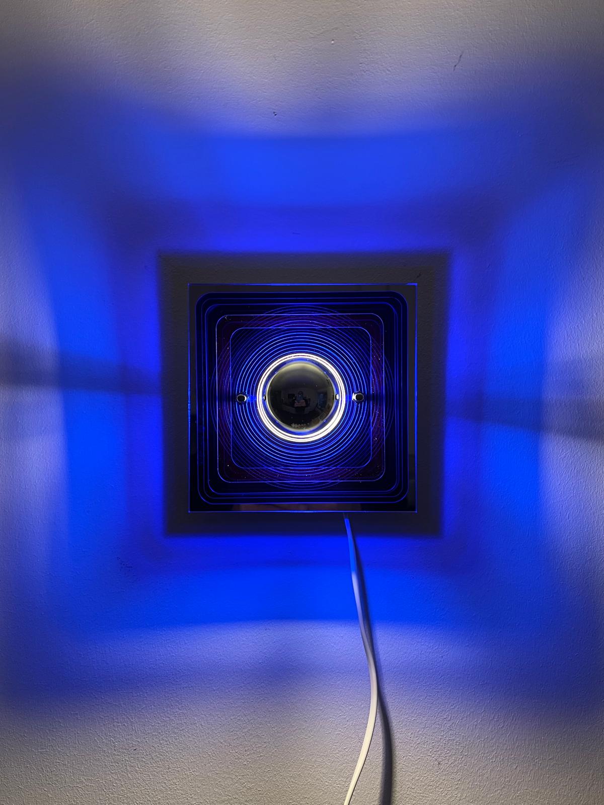 Maya - Acrylic Blue - mirrored back